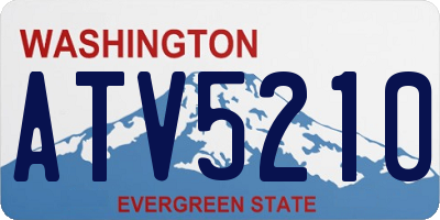 WA license plate ATV5210