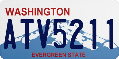 WA license plate ATV5211