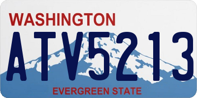 WA license plate ATV5213