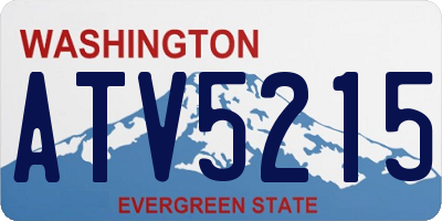 WA license plate ATV5215
