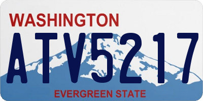 WA license plate ATV5217