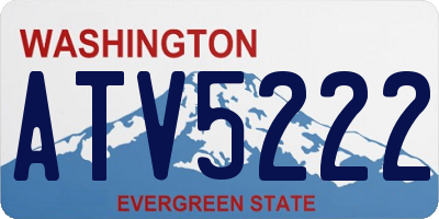 WA license plate ATV5222