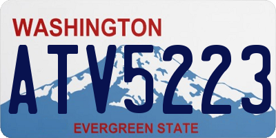 WA license plate ATV5223