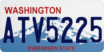 WA license plate ATV5225
