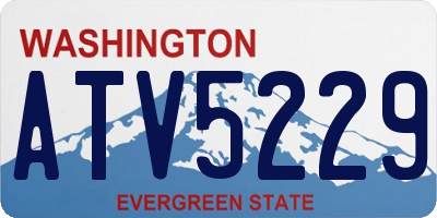 WA license plate ATV5229
