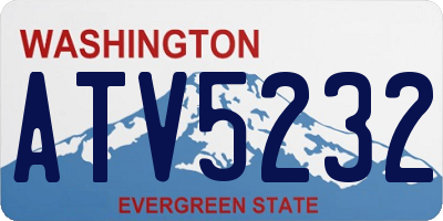 WA license plate ATV5232