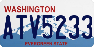 WA license plate ATV5233
