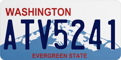 WA license plate ATV5241