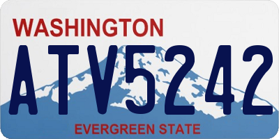 WA license plate ATV5242