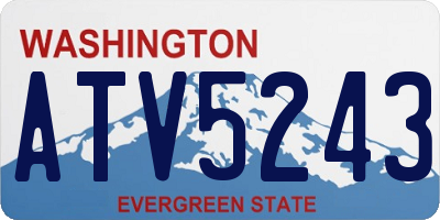 WA license plate ATV5243
