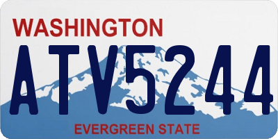 WA license plate ATV5244