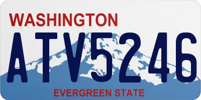 WA license plate ATV5246