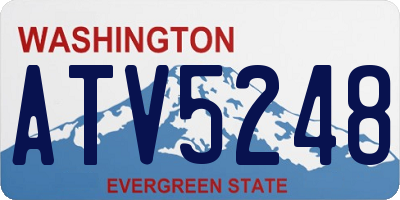 WA license plate ATV5248