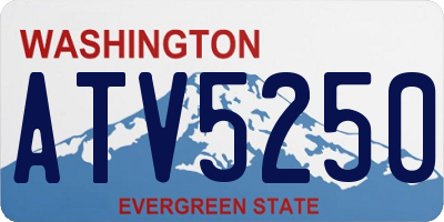 WA license plate ATV5250
