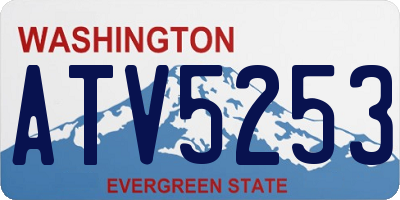 WA license plate ATV5253