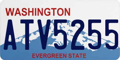 WA license plate ATV5255