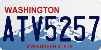 WA license plate ATV5257