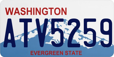 WA license plate ATV5259