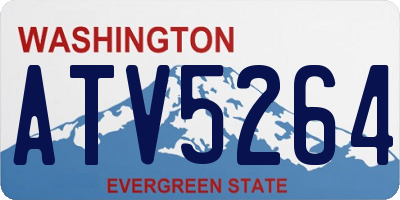 WA license plate ATV5264