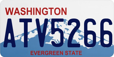 WA license plate ATV5266