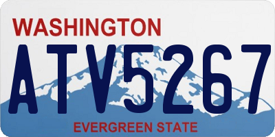 WA license plate ATV5267
