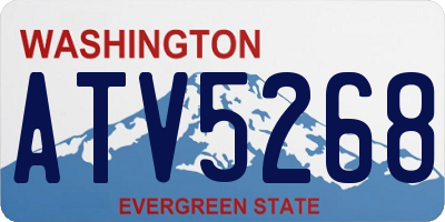WA license plate ATV5268