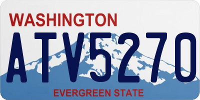 WA license plate ATV5270