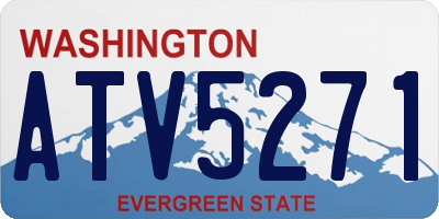 WA license plate ATV5271