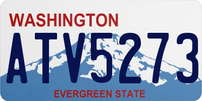 WA license plate ATV5273