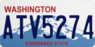 WA license plate ATV5274