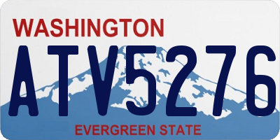 WA license plate ATV5276