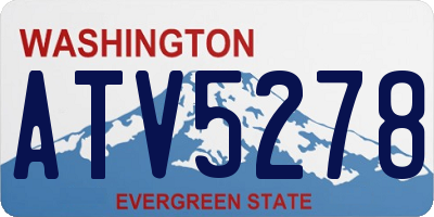 WA license plate ATV5278