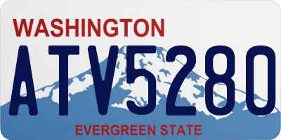 WA license plate ATV5280