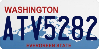 WA license plate ATV5282