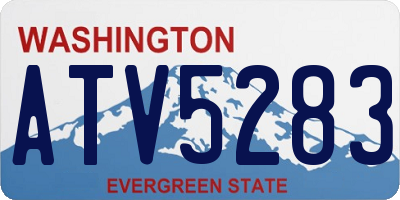 WA license plate ATV5283