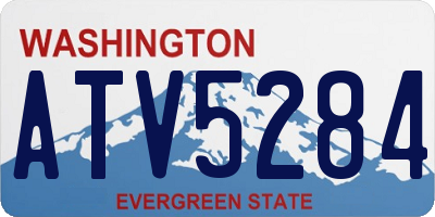 WA license plate ATV5284
