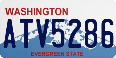 WA license plate ATV5286