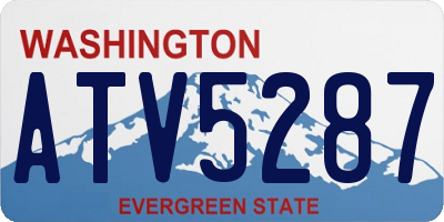 WA license plate ATV5287