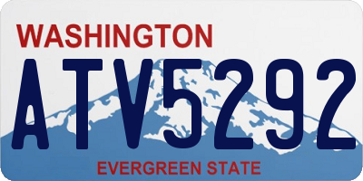 WA license plate ATV5292
