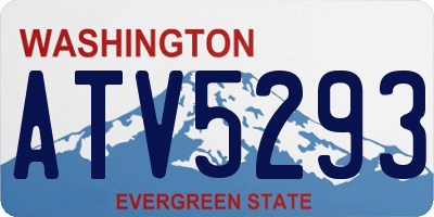 WA license plate ATV5293