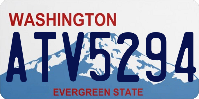 WA license plate ATV5294
