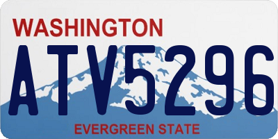 WA license plate ATV5296