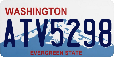 WA license plate ATV5298