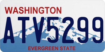 WA license plate ATV5299
