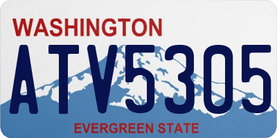 WA license plate ATV5305