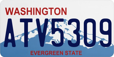 WA license plate ATV5309