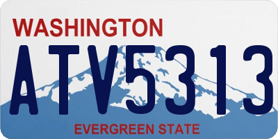 WA license plate ATV5313