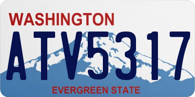 WA license plate ATV5317