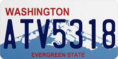 WA license plate ATV5318