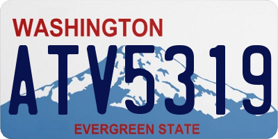 WA license plate ATV5319